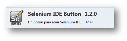 Selenium IDE Button